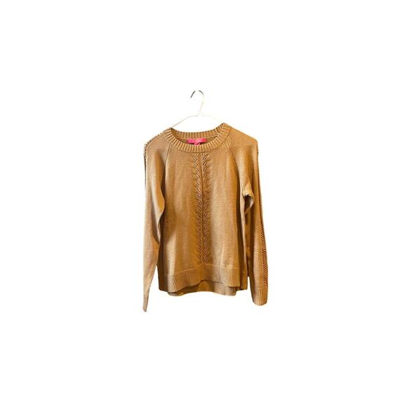 NWT LILLY PULITZER ESMA SWEATER *HEATHERED RATTAN* RAGLAN CREWNECK XS - Picture 8 of 13